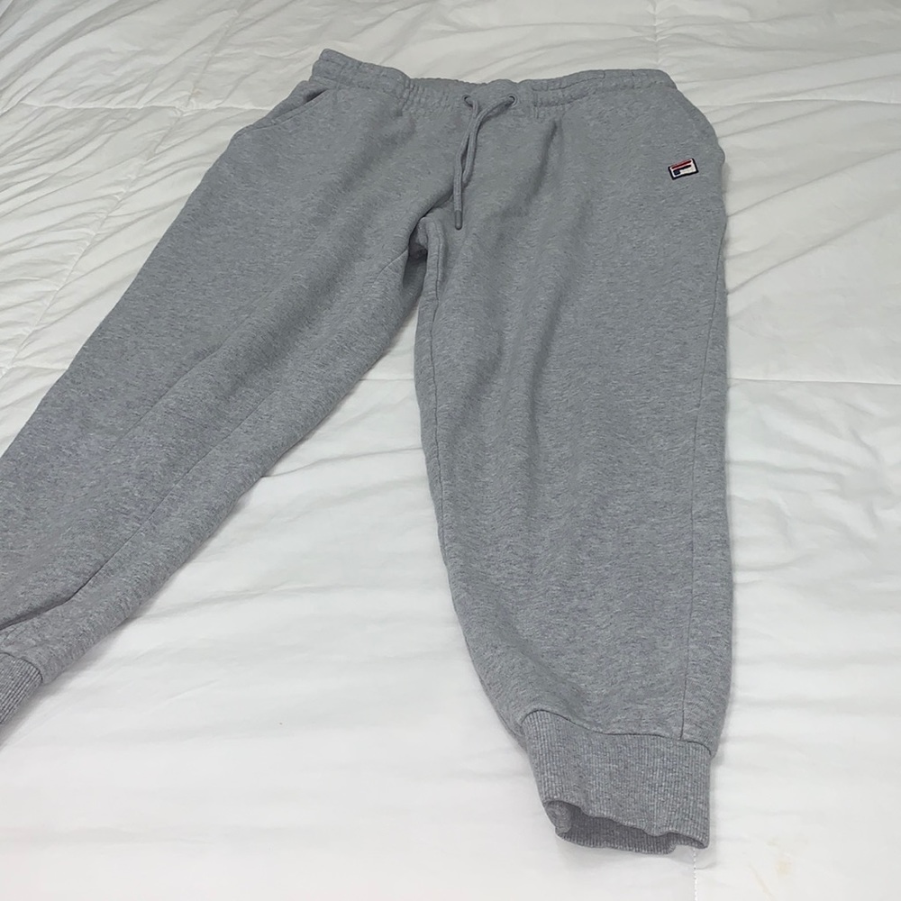 GREY FILA JOGGERS